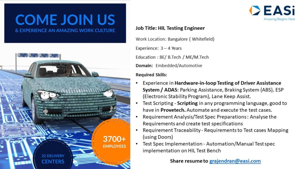 testing engineer