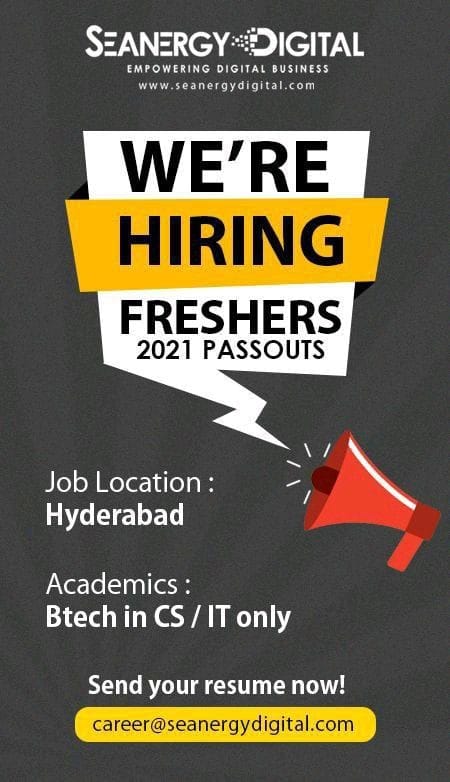 Seanergy digital jobs-NarendraJobs